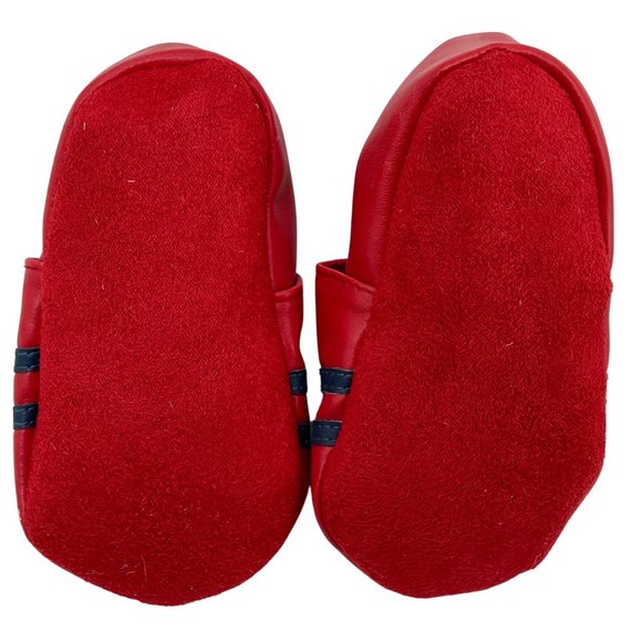 NHL | Infant's Booties | Oilers | Red and Blue - Picture 2 of 6